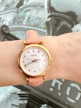 Fossil ES5064 Carlie Mini Pink Watch For Women